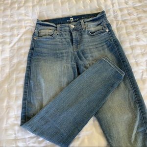 7 For All Mankind The Cropped Skinny Jeans